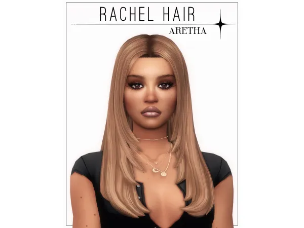 Maxis Match rachel hair by aretha - The Sims 4 Custom Content
