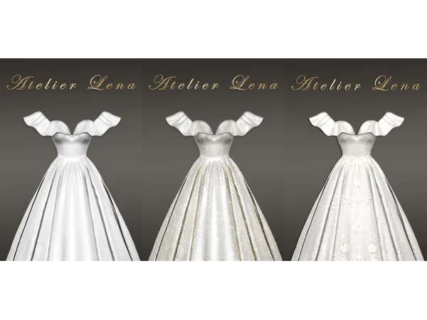 Alpha [Atelier Lena] Kayla Dress Set by Atelier Lena - The Sims 4 Custom Content