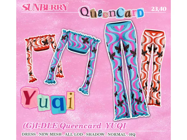 Alpha [SUNBERRY](G)I_DLE Queencard_Yuqi 2340(Early access) by SUNBERRY - The Sims 4 Custom Content