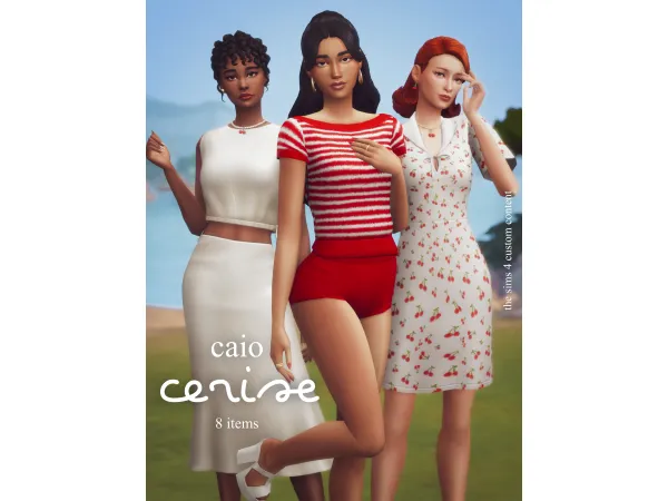 Maxis Match Cerise A 8 items set by Caio - The Sims 4 Custom Content