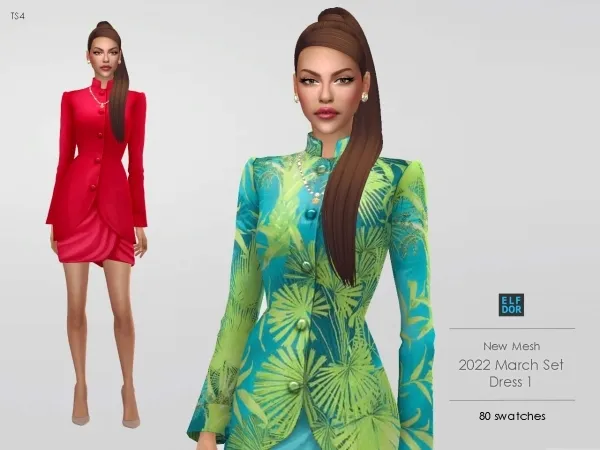 Maxis Match Summer Business Suit - The Sims 4 custom content