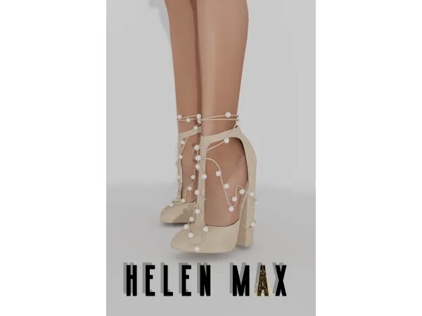 Alpha Christmas Eve Heels by Helen Max - The Sims 4 Custom Content