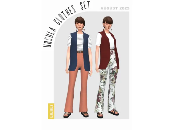 Maxis Match Ursula Clothes Set - The Sims 4 Custom Content