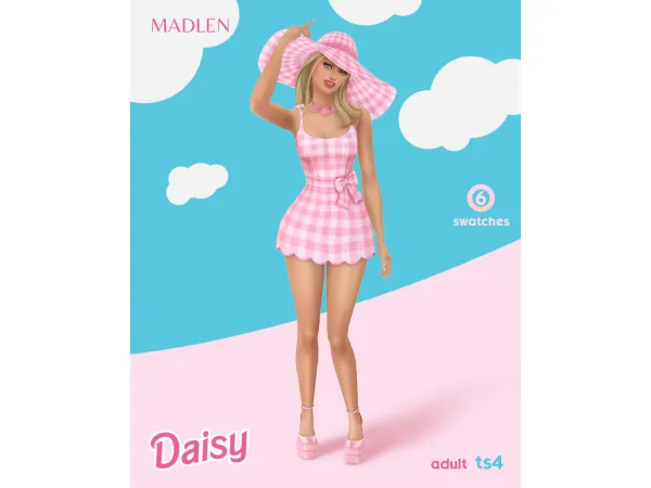 Maxis Match Daisy Set by Madlen - The Sims 4 Custom Content