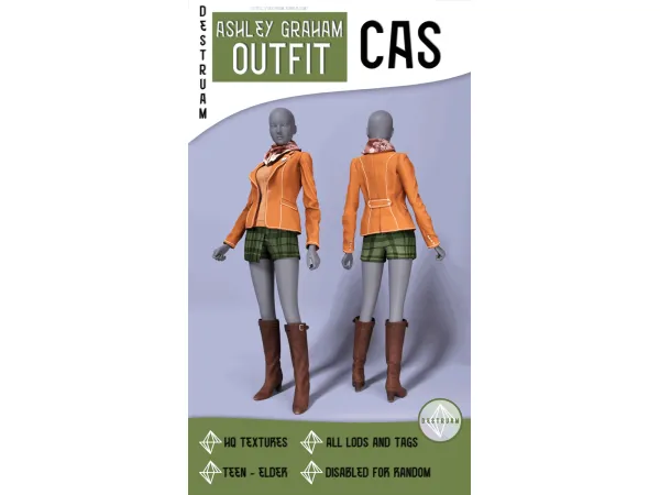 Maxis Match Ashley Graham outfit - The Sims 4 Custom Content