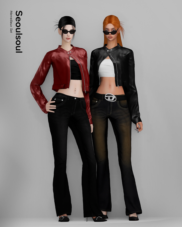 Alpha Merveilleux Set by simsfinds - The Sims 4 Custom Content