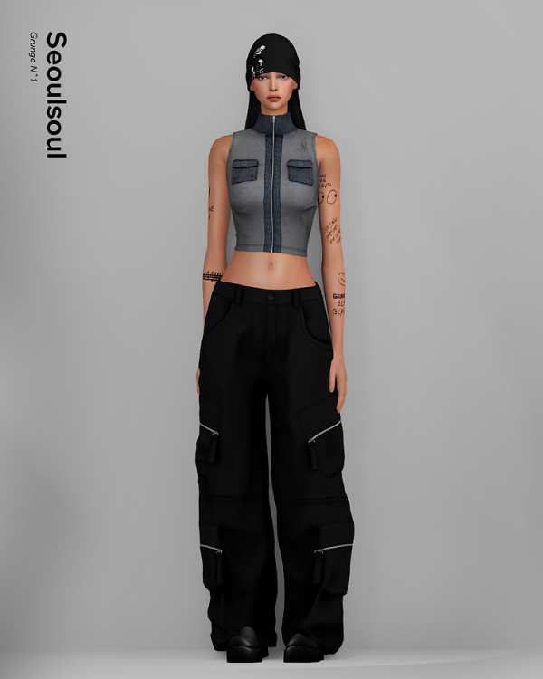 Alpha Grunge N1 soul by simsfinds - The Sims 4 Custom Content