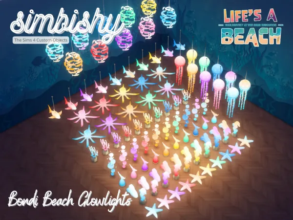 Alpha Lifes a Beach TSR Collab Bondi Beach Glowlights - The Sims 4 Custom Content