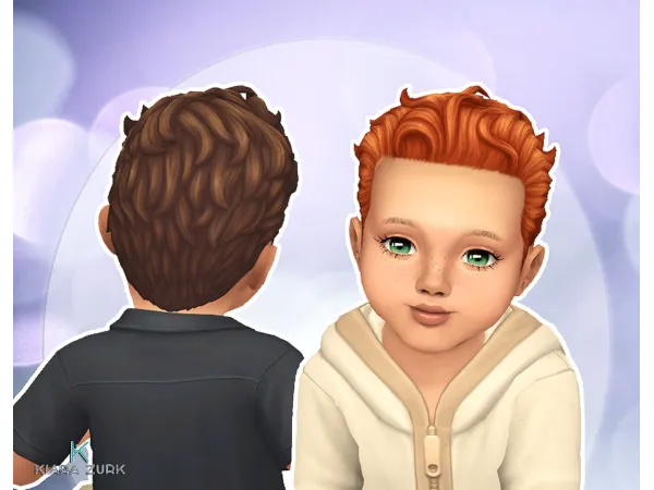 Maxis Match Cropped Curly for Infants - The Sims 4 Custom Content