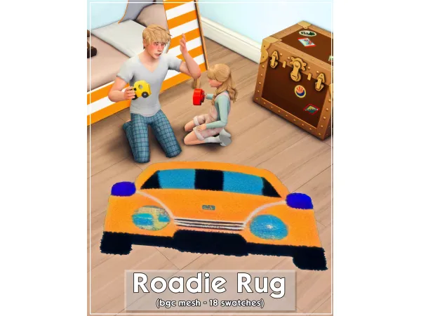 Maxis Match Roadie Rug by CreamLatteDream - The Sims 4 Custom Content