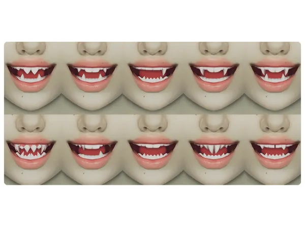 Maxis Match Supernatural Teeth Set by yooniesim - The Sims 4 Custom Content