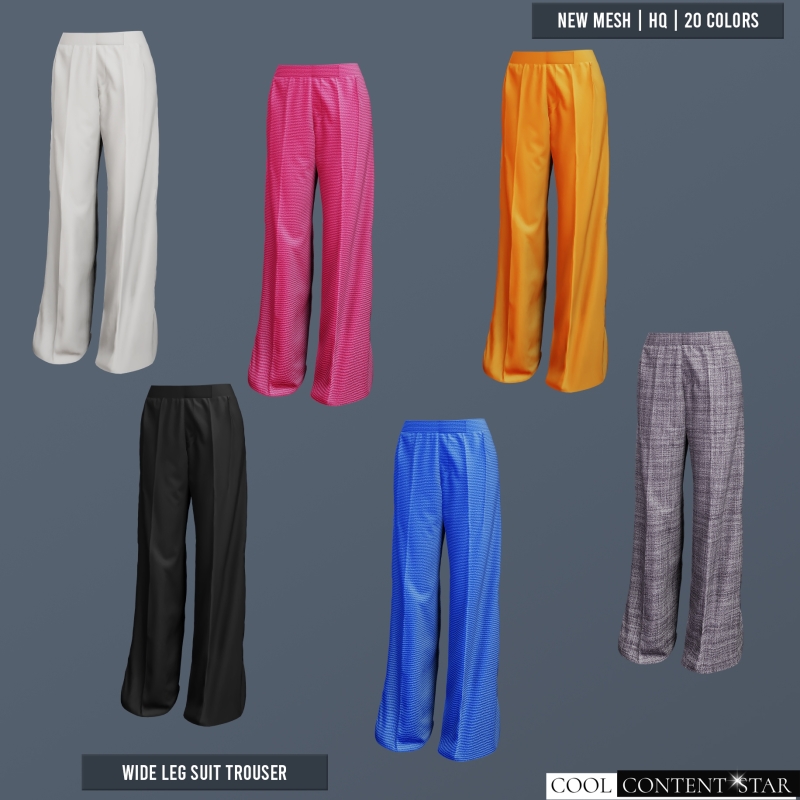 Wide Leg Suit Trouser - Sims 4 CC - SimsFinds Wide Leg Suit Trouser - Sims 4 CC - SimsFinds