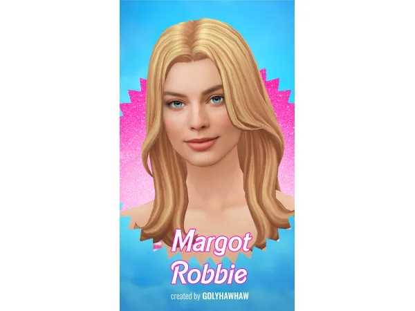 Mix Margot Robbie Sim by Golyhawhaw - The Sims 4 Custom Content