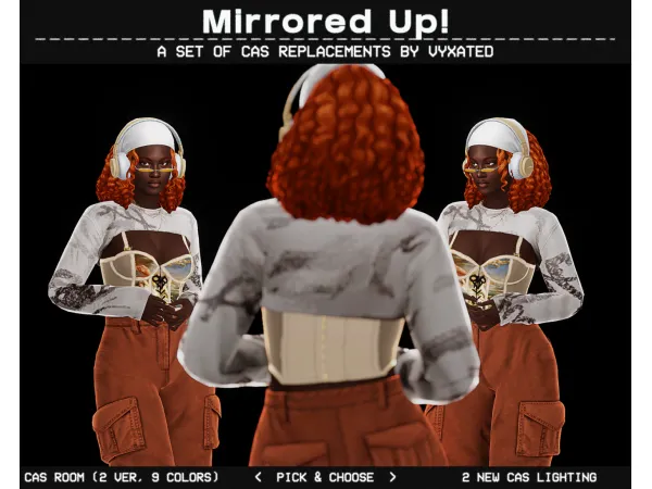 Alpha _ CAS Replacements Set 02 by vyxated - The Sims 4 Custom Content