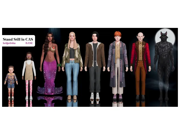 Mix Stand Still in CAS BASE by helgatisha - The Sims 4 Custom Content
