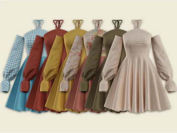 Alpha Isabella dress sims by cinnamon - The Sims 4 Custom Content