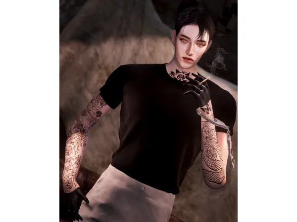 Flowers in the dar tattoo HQ