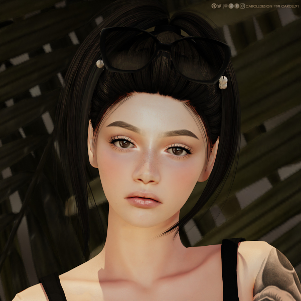 Alpha Female CAS preset set by simsfinds - The Sims 4 Custom Content