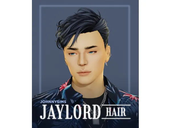 Maxis Match Jaylord Hair by JohnnySims - The Sims 4 Custom Content