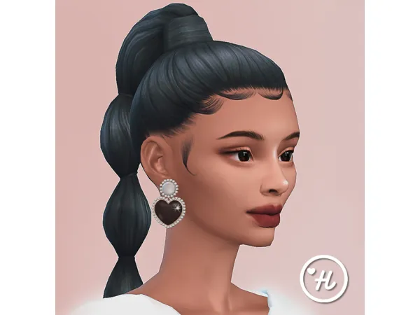 Mix LoveLuxe earrings by Helenmay - The Sims 4 Custom Content