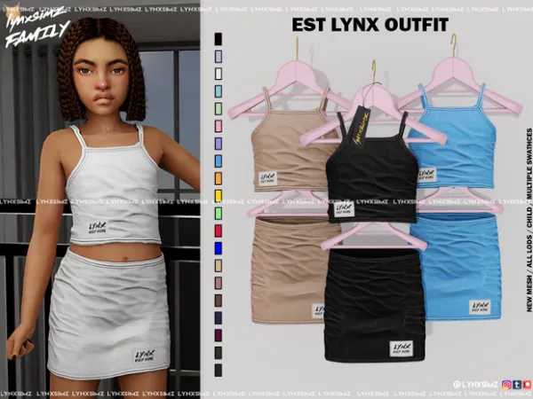 Alpha LYNX outfit Child - The Sims 4 Custom Content