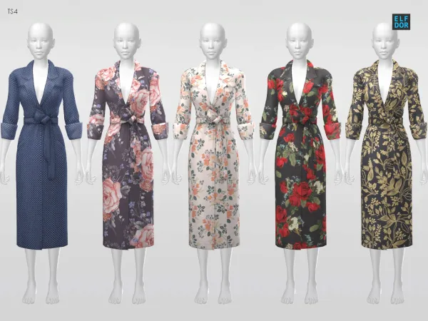 Maxis Match Coat Dress - The Sims 4 Custom Content