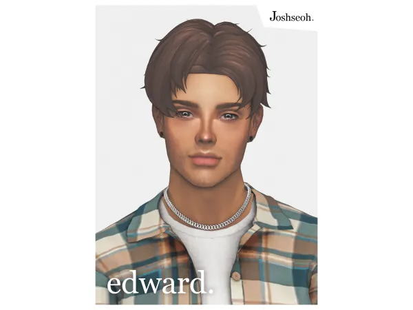 Maxis Match Edward Hair (Maxis Match Version) (jo_se_oh joshseoh) by Josh - The Sims 4 Custom Content
