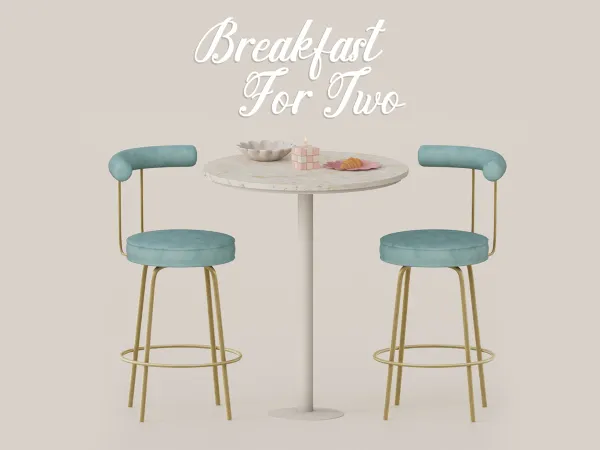 Alpha Breakfast for Two by mechtasims - The Sims 4 Custom Content