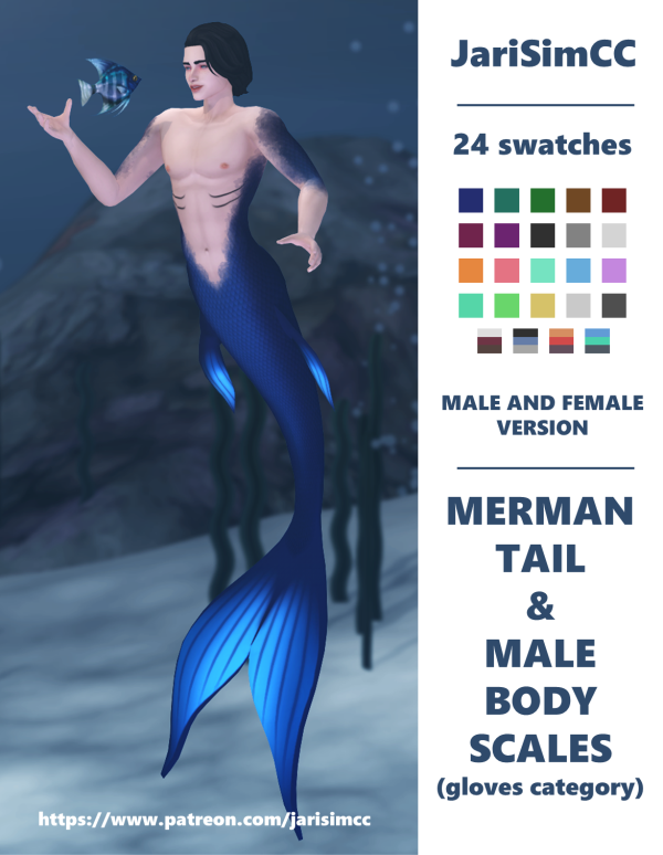 Maxis Match JariSimCC Mermaid Tail 01 by simsfinds - The Sims 4 Custom Content