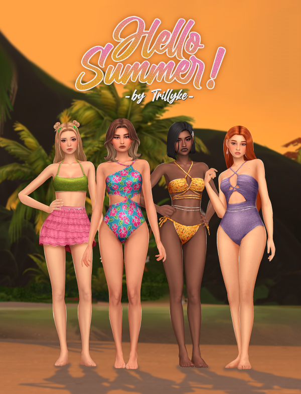 Maxis Match Hello Summer Collection by simsfinds - The Sims 4 Custom Content