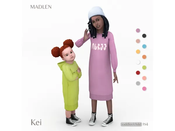 Maxis Match Kei Hoodie by Madlen - The Sims 4 Custom Content