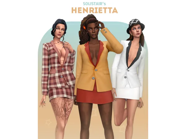 Maxis Match Henrietta Set by Solistair - The Sims 4 Custom Content