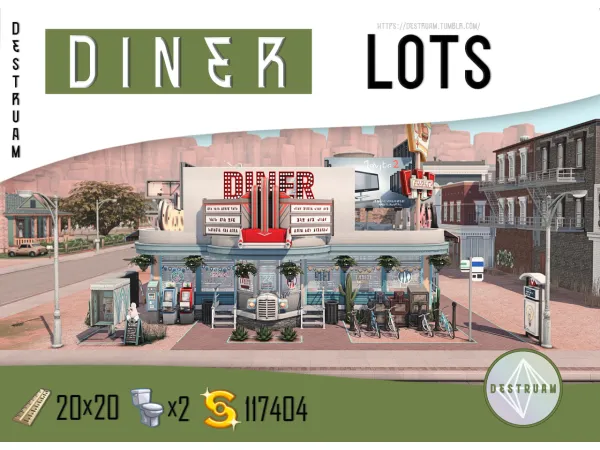 Maxis Match The Strangerville Diner - The Sims 4 Custom Content