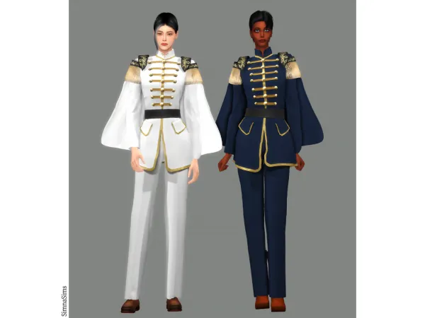Alpha [simna] Romance Fantasy military uniform_F - The Sims 4 Custom Content
