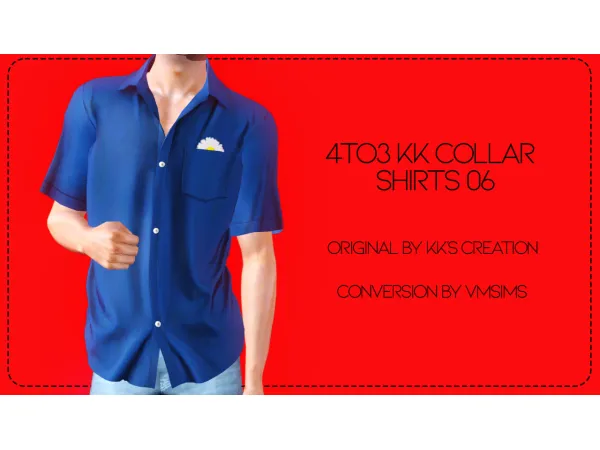4to3 KK Collar Shirts 06 by VMSims