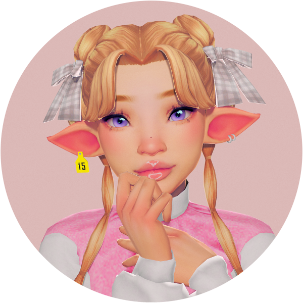 Maxis Match Cute Cow Ears by simsfinds - The Sims 4 Custom Content
