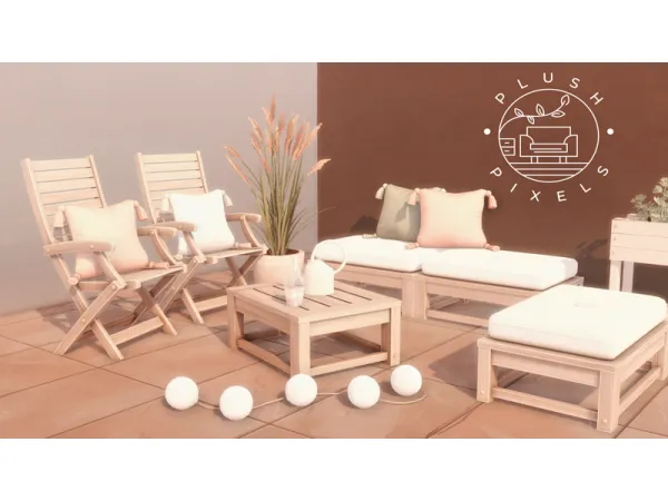 Mix Urban outdoor set - The Sims 4 Custom Content