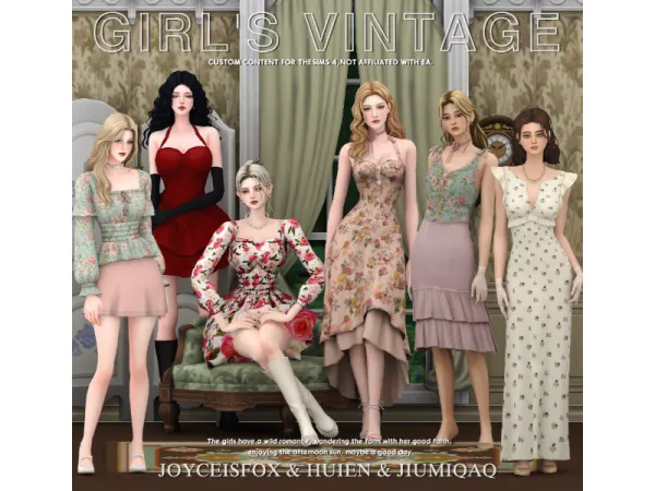 Maxis Match Girls Vintage by Girls Vintage - The Sims 4 Custom Content