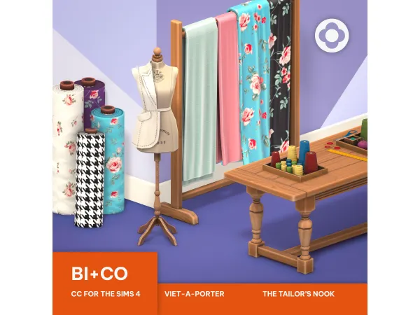 Maxis Match Viet A Porter The Tailors Nook Part 2 by BICO - The Sims 4 Custom Content
