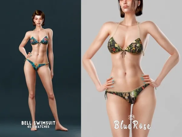 Alpha Bell Swimsuit BRsims - The Sims 4 Custom Content