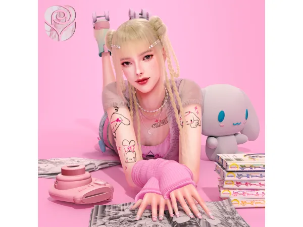 Alpha [ROSELIPA] MINI PACK V22 by ROSELIPA - The Sims 4 Custom Content