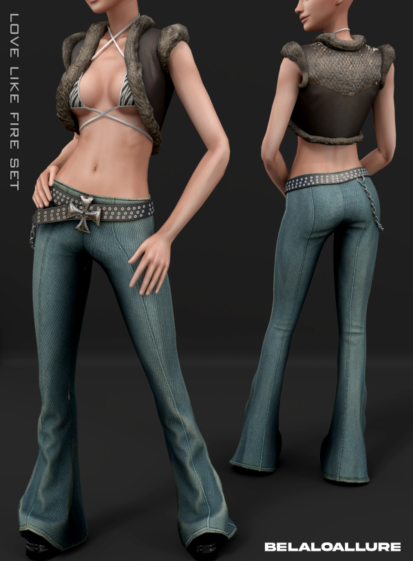 Alpha LOVE LIKE FIRE SET by simsfinds - The Sims 4 custom content