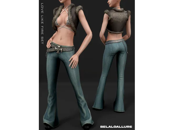Alpha LOVE LIKE FIRE SET by Belaoallure - The Sims 4 Custom Content