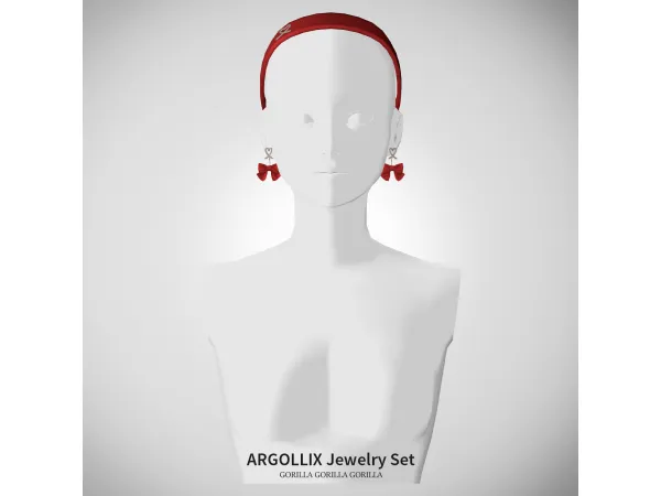 Alpha ARGOLLIX Jewerly Set by Gorilla Gorilla Gorilla - The Sims 4 Custom Content