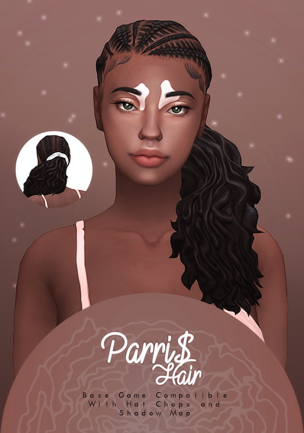 Maxis Match Parri Hair by simsfinds - The Sims 4 Custom Content