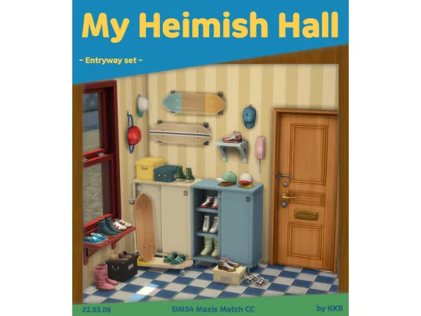 Maxis Match My Heimish Hall by [KKB'sMM] - The Sims 4 Custom Content