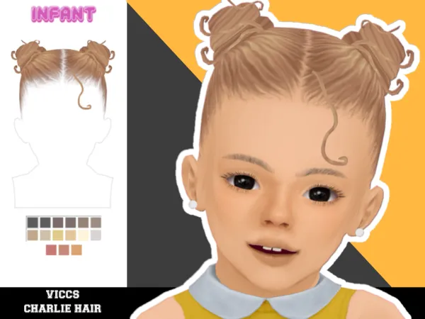 Maxis Match VICCS_CHARLIE HAIR (INFANTS VERSION) - The Sims 4 Custom Content