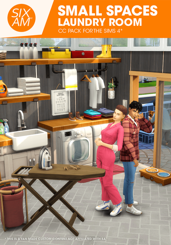 Maxis Match Small Spaces Laundry Room ( Pack for ) by simsfinds - The Sims 4 Custom Content