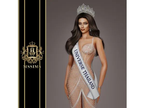 Alpha NEW UNIVERSE SASH by MSSIMS - The Sims 4 Custom Content