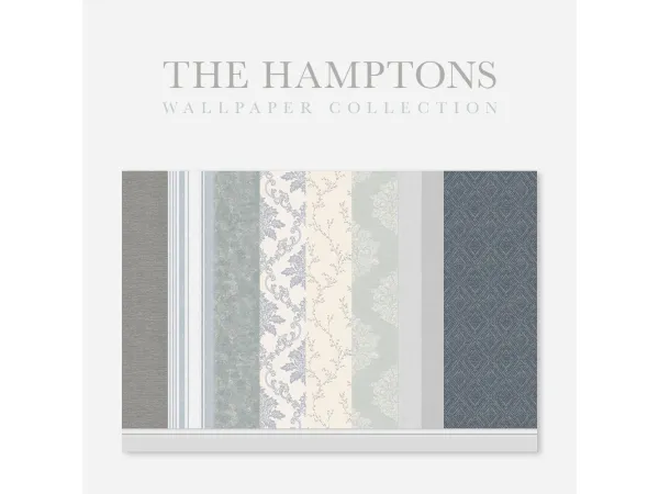 Maxis Match The Hamptons Wallpaper Collection - The Sims 4 Custom Content